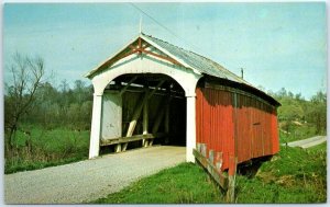 Postcard - The Parks Bridge - Hopewell Township, Ohio