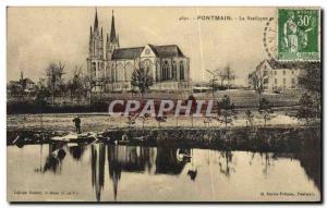 Old Postcard Pontmain Basilica