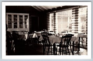 Green Acres Inn, Dining Room, Novar, Ontario, Vintage Real Photo Postcard RPPC