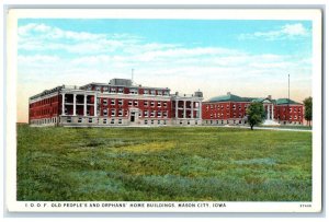 c1920 I. O. O. F Old People Orphans Home Buildings Mason City Iowa IA Postcard