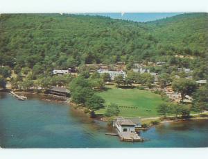 Unused Pre-1980 AERIAL VIEW OF TOWN Silver Bay New York NY n2592