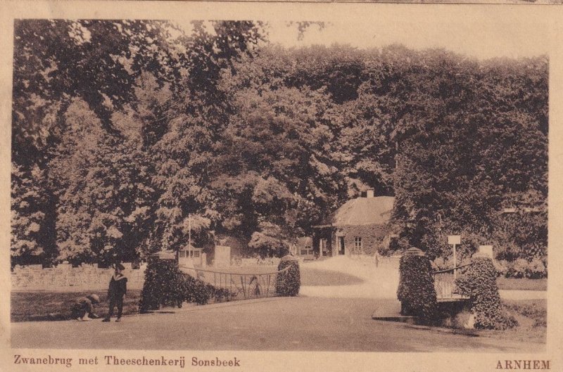 Arnhem Zwanebrug Sonsbeek Antique Dutch Postcard