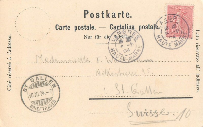 Monkey dance by Albrecht Dures fine art postcard 1904