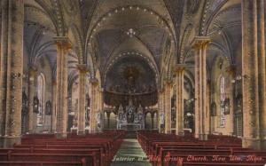 Minnesota New Ulm Holy Trinity Church Interior 1912 Curteich