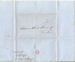 1850 Folded Letter from Seagram concerning Casks & Kegs