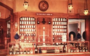 Vintage Postcard Late Century Prescription Counter Upjohn Pharmacy Disneyland CA