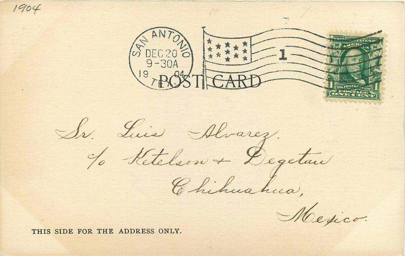 1904 Fort San Houston San Houston Texas Tengg Postcard Undivided 2588
