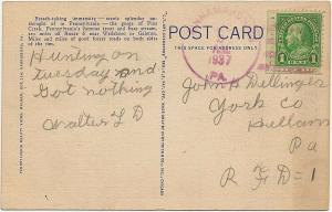 1937 Wellsboro PA Grand Canyon The East Pennsylvania Gorge Pine Creek Postcard