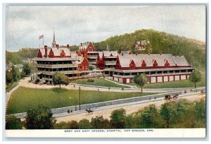 c1910's Army And Navy General Hospital Building Hot Springs Arkansas AR Postcard