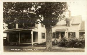 Chocorua NH Maplehurst c1915 Real Photo Postcard