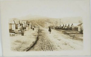 RPPC Mexico Mining Town Street View New Mexico c1907 Real Photo Postcard N19