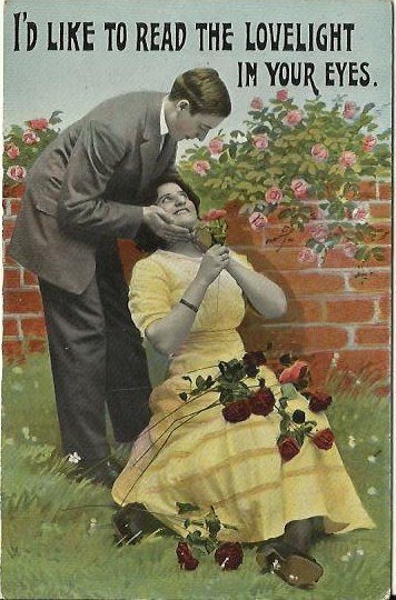 I'd like to read the lovelight in your eyes Cheeky Edwardian Couple