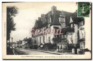 Old Postcard Perigueux Dordogne Old House on the Quays