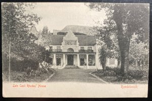 Mint South Africa Real Picture Postcard Cecil Rhodes House View Rondebosch