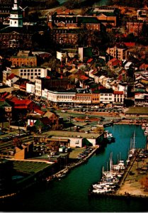 Maryland Annapolis Aerial View Showing City Dock Area