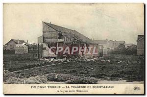 Old Postcard End of Tragedy & # 39A terror Choisy le Roi The garage after the...