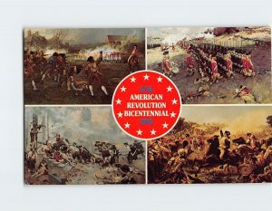 Postcard American Revolution Bicentennial 1776-1976