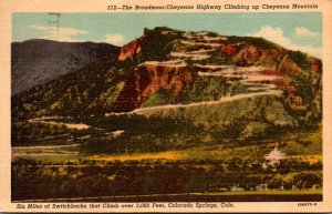 Colorado Colorado Springs Broadmoor-Cheyenne Highway Climbing Up Cheyenne Mou...