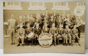 RPPC Kreamer Pennsylvania Citizens Band Real Photo Vintage Postcard D18