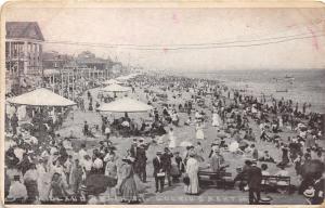 Midland Beach Staten Island New York~Sunbathers~Victorian People~1920s Postcard