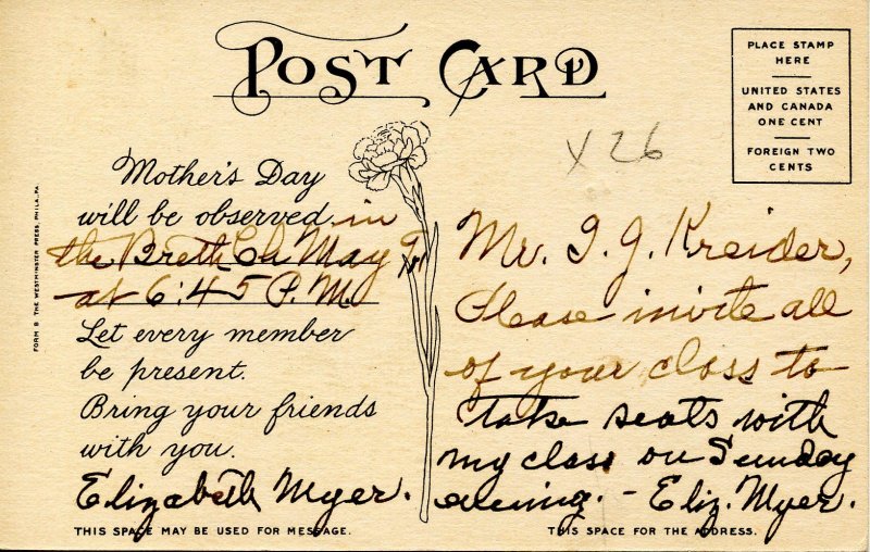 Greeting - Mother's Day