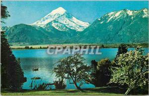  Vintage Postcard ARGENTINA-CHILE-Tea lke area near Bariloche