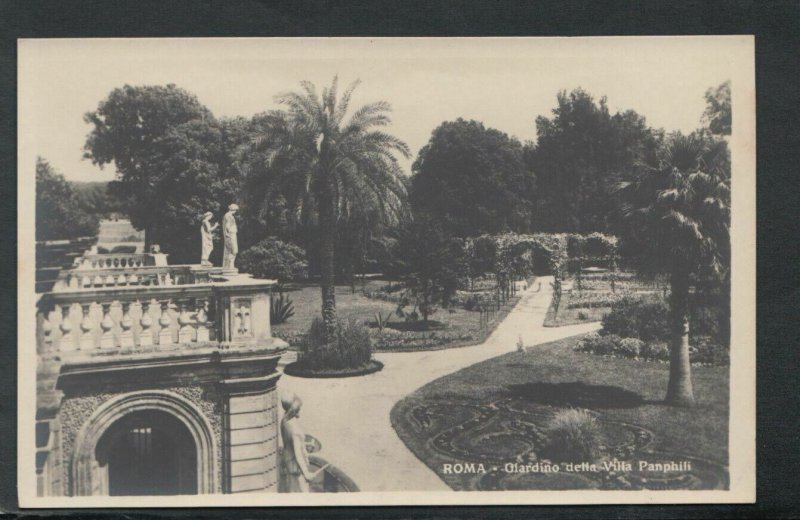 Italy Postcard - Rome - Roma - Giardino Della Villa Panphili  T4963