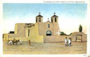 Old Mission Church Ranchos de Taos NM 1933