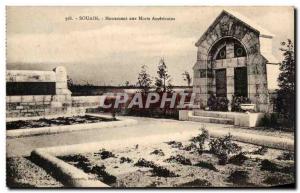 Old Postcard Souain Monument Aux Morts Americans Army