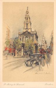 BR58342 st mary strand  london painting postcard  uk