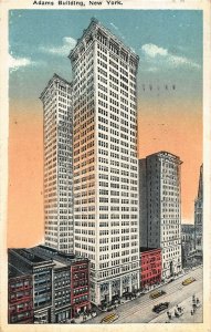 NEW YORK CITY~ADAMS BUILDING-LONGMAN  MARTINEZ PAINT MAKERS-ADVERTISING POSTCARD