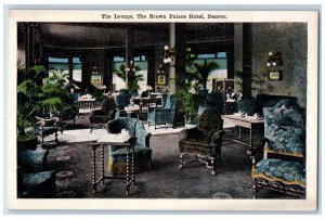 c1910 Lounge Brown Palace Hotel Interior Sofa Chairs Denver Colorado CO Postcard