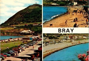 Postcard Ireland Wicklow Brittas Bay The Strand beach scene