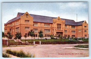 ST. LOUIS, Missouri MO ~ WYMAN SCHOOL ca 1910s  Postcard