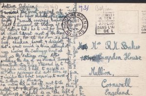 Genealogy Postcard - Family History - Baker - Mullion - Cornwall  BS163
