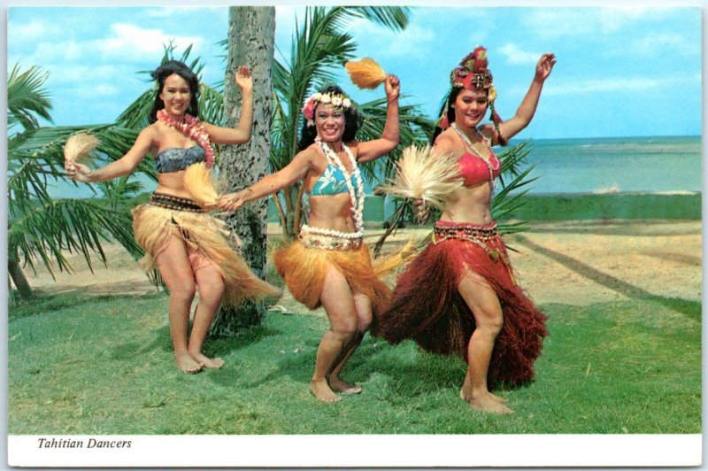 Postcard - Tahitian Dancers, Hawaii 