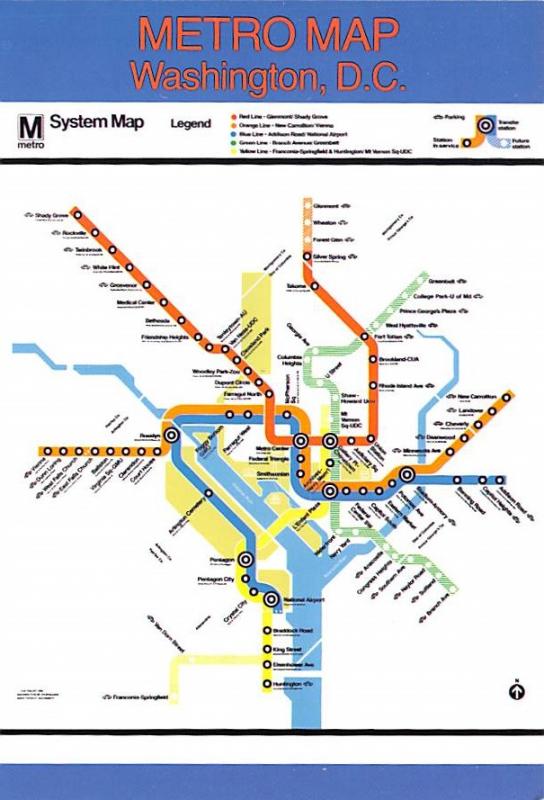 Metro Map - Washington, DC