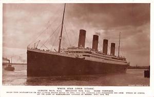 Steamer Titanic Ship White Star Liner Unused 