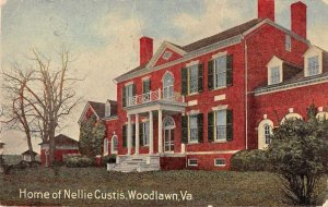 Woodlawn Virginia view of home of Nellie Custis antique pc ZD549430