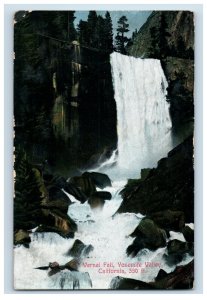 1910s Vernal Falls, yosemite Valley, California. Postcard P133E