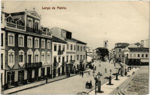PC CPA AZORES / PORTUGAL, LARGO DA MATRIZ, Vintage Postcard (b21684)