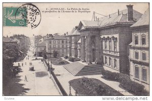 Aurillac, France, 1900-1910s ; La Palais de Justice