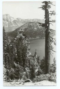 RPPC, View of Crater Lake in Oregon, OR, DEVOLITE