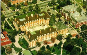 Vtg Aerial View of Illini Union University of Illinois Urbana IL Postcard