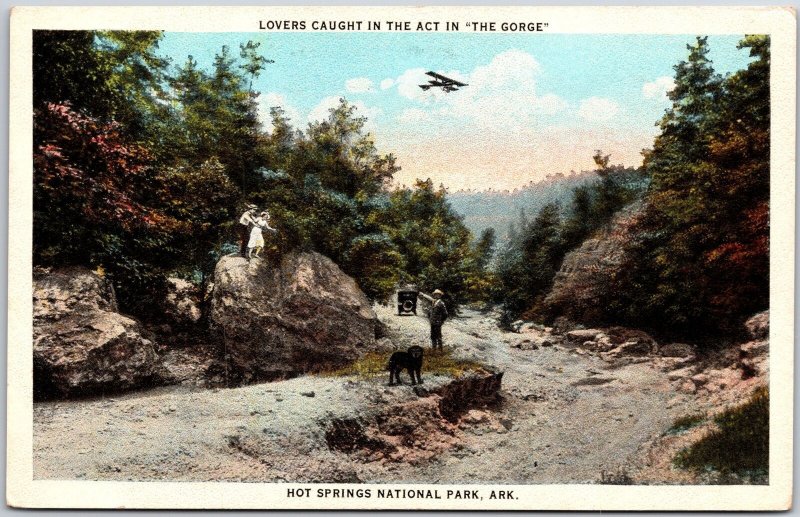 Arkansas, Lovers Caught in the Act, The Gorge, Hot Springs, Nat'l Park, Postcard
