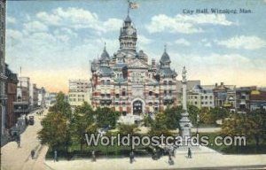 City Hall Winnipeg, Manitoba Canada Unused 