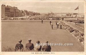 The Bowling Greens, Rhyl Lawn Bowling Postal Used Unknown 