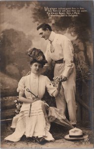 Romantic Couple Men And Woman Fashion Vintage RPPC 03.61