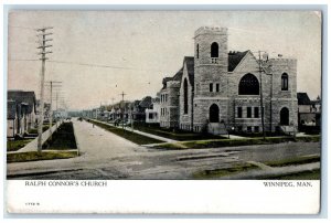 Winnipeg Manitoba Canada Postcard Ralph Connor's Church c1910 Antique