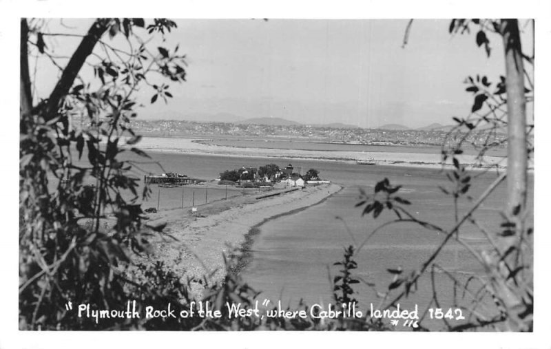 San Diego California Ballast Point Lighthouse Cabrillo Real Photo PC AA75263